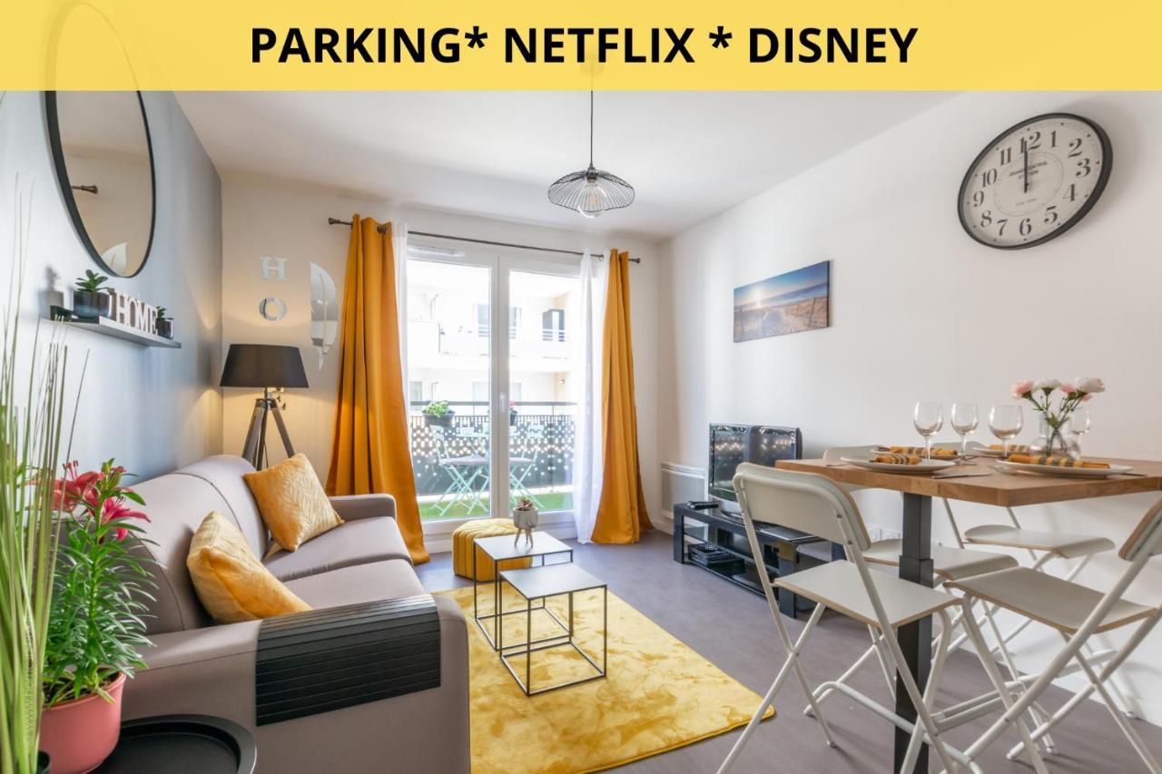 The Sunshine- Appart Cosy Proche Paris-Disney Avec Parking Prive Dans Residence โม ภายนอก รูปภาพ